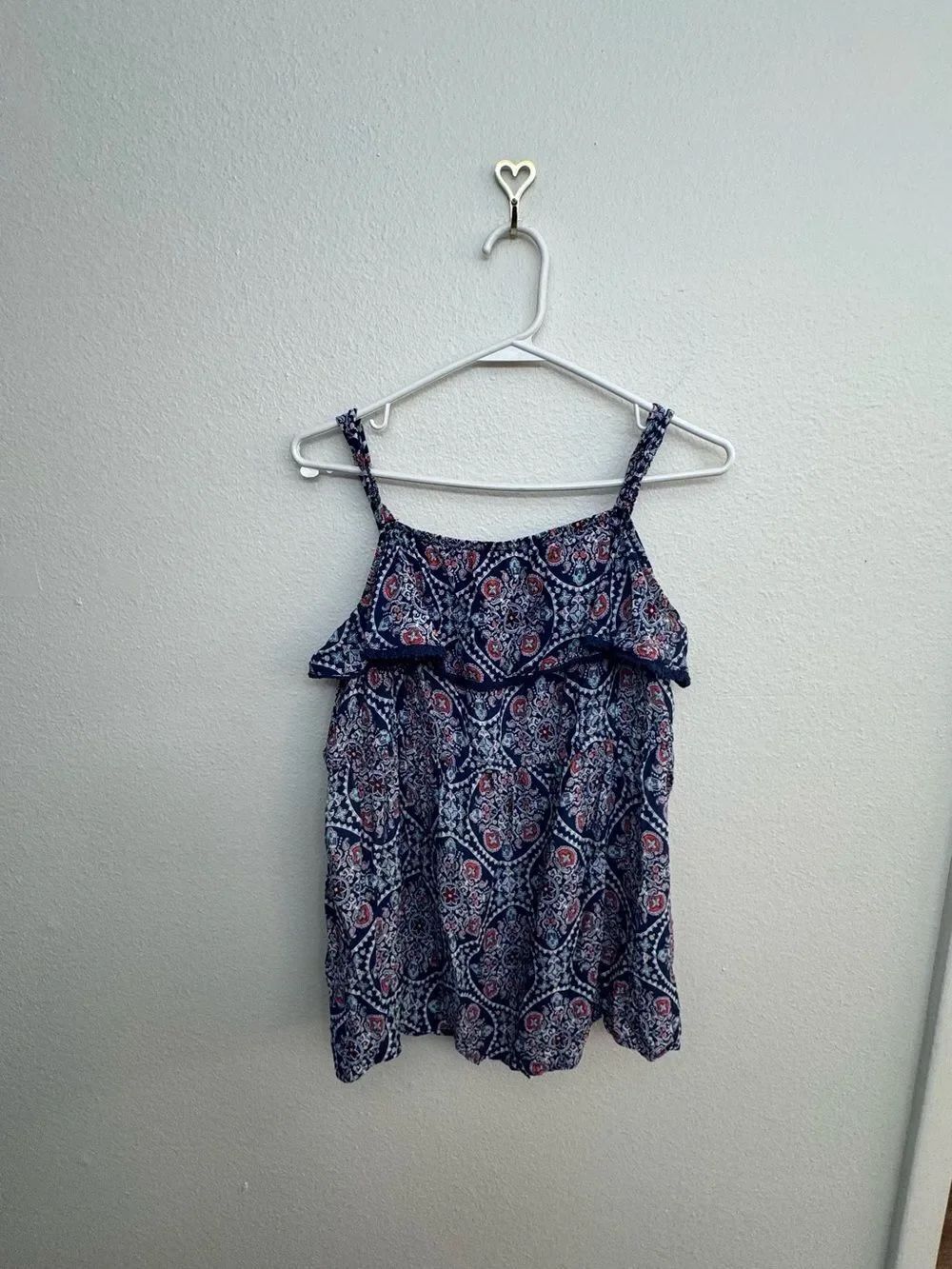 EUC torrid Paisley Ruffle Babydoll Top Blouse Tank - Picture 4 of 9